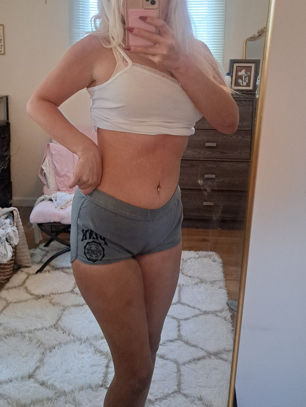 Y2K PINK vs mini athletic shorts